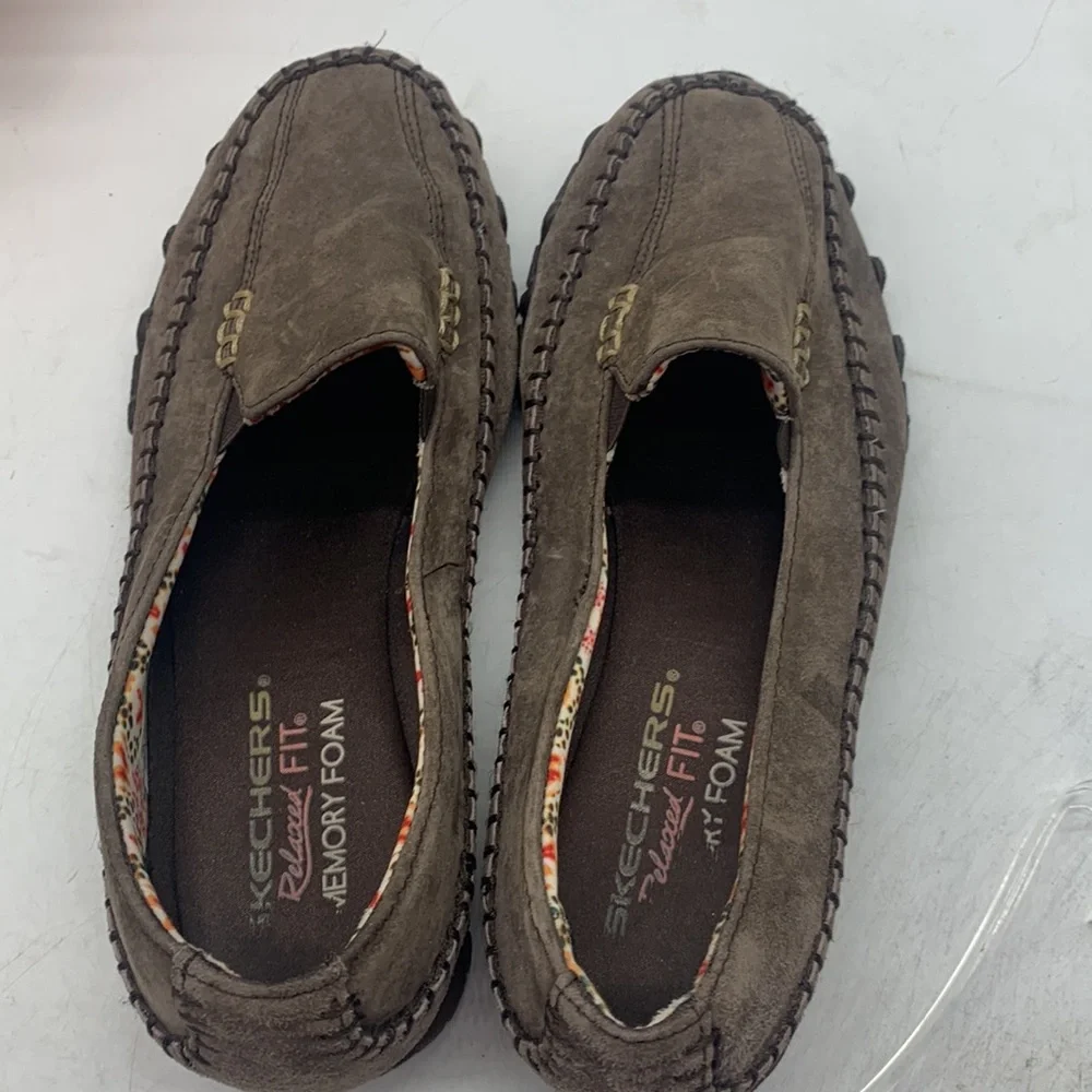 Skechers Light Brown Suede Slip On Loafer Size 7 SKT5015C - Picture 7 of 10